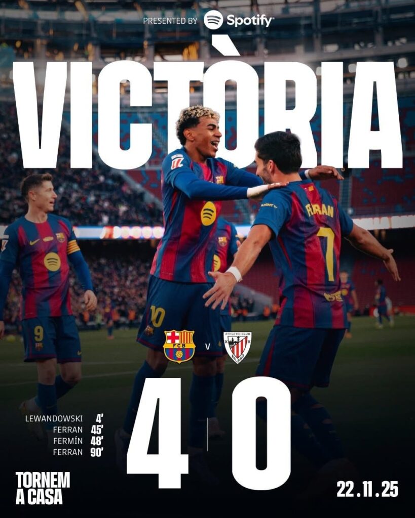 Barcelona 4-0 Athletic Bilbao: Historic Win Reopens Camp Nou